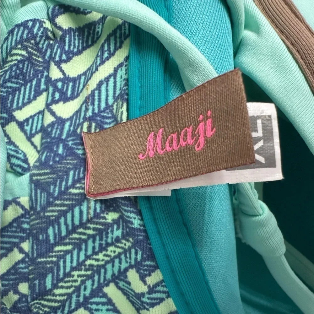 Maaji Bikini Top Seafoam Green Underwire Beach Vacation Summer Size Extra Large